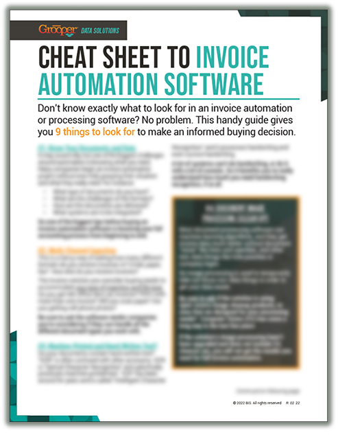 invoice automation cheat sheet